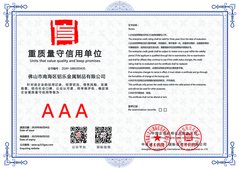 菏澤重質量守信用單位