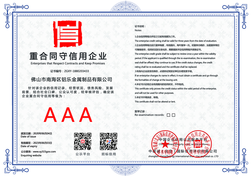 菏澤重合同守信用企業